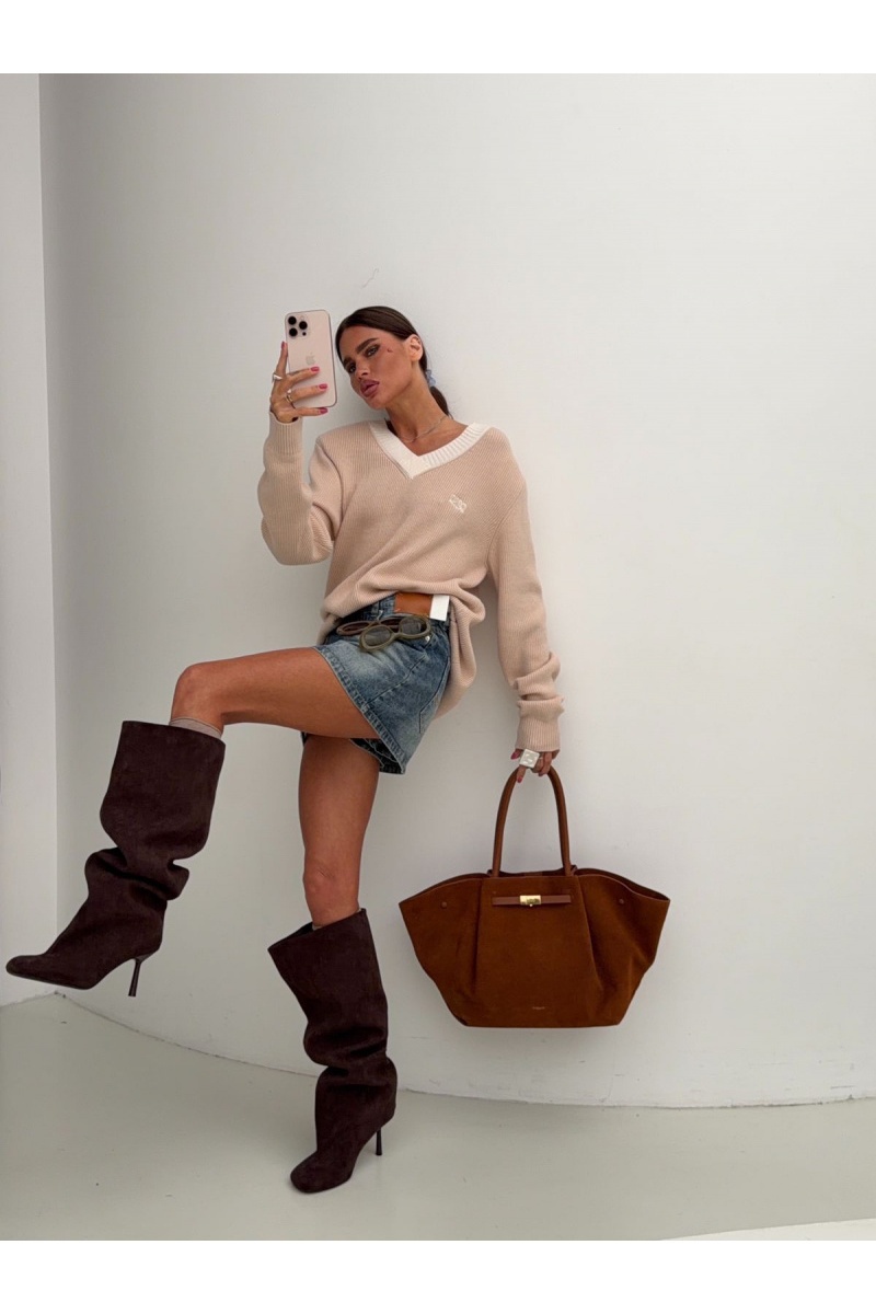 Designer Clothing Женская джинсовая юбка-шорты Maison Margiela