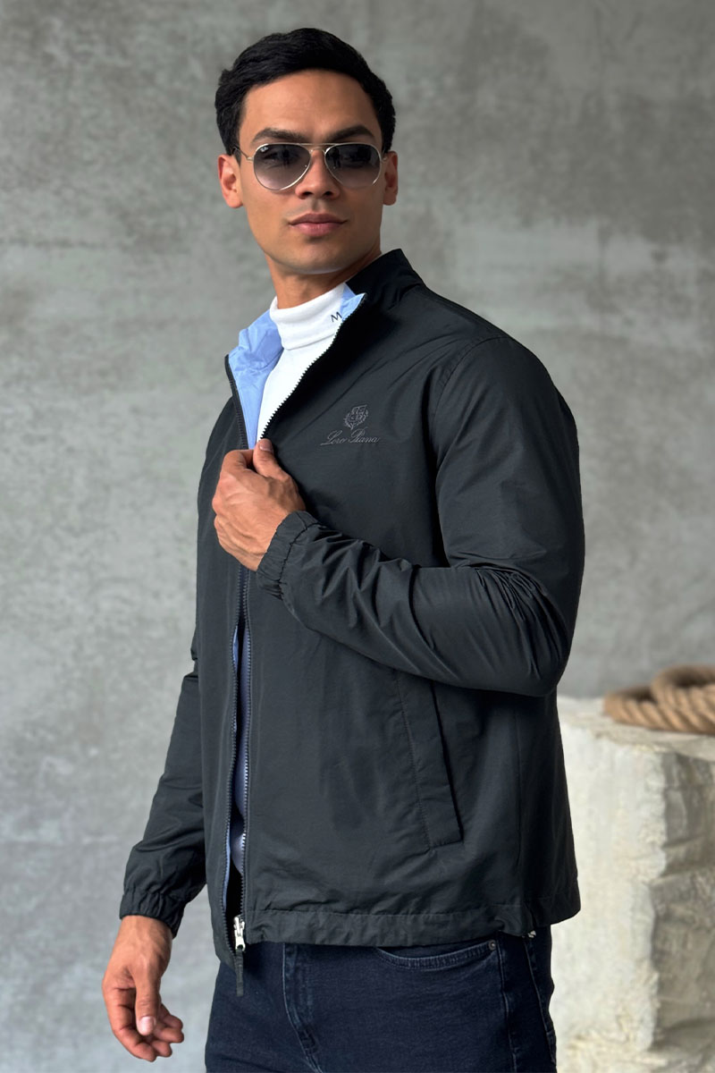 Loro Piana Двусторонняя ветровка - Black / Blue 