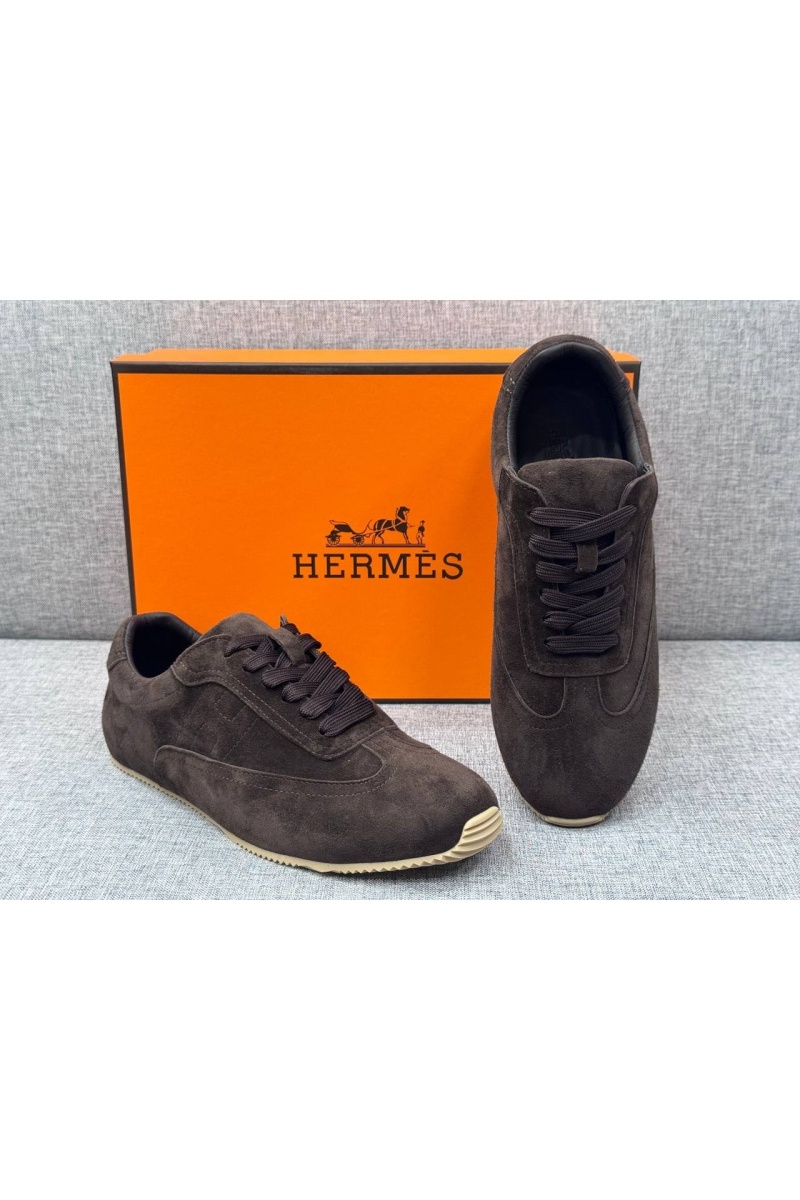Hermes Мужские замшевые кроссовки Master