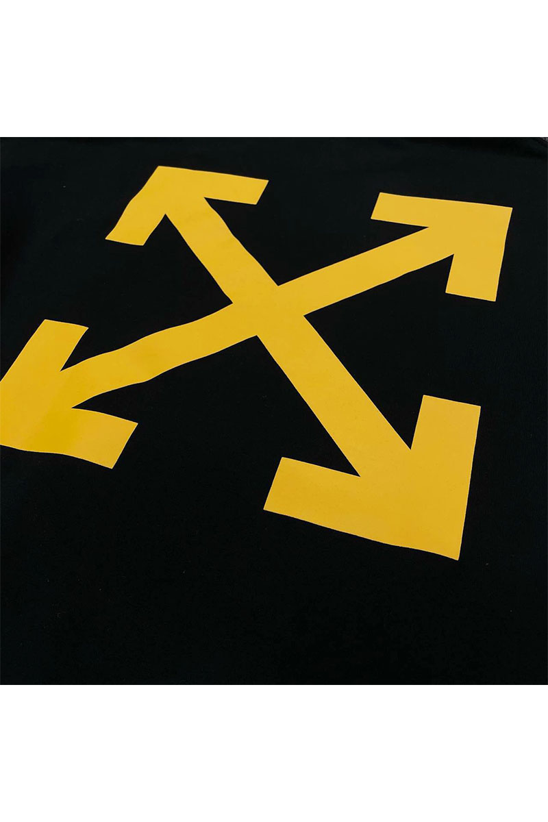 Off-White Чёрное худи Caravaggio Diag graphic-print