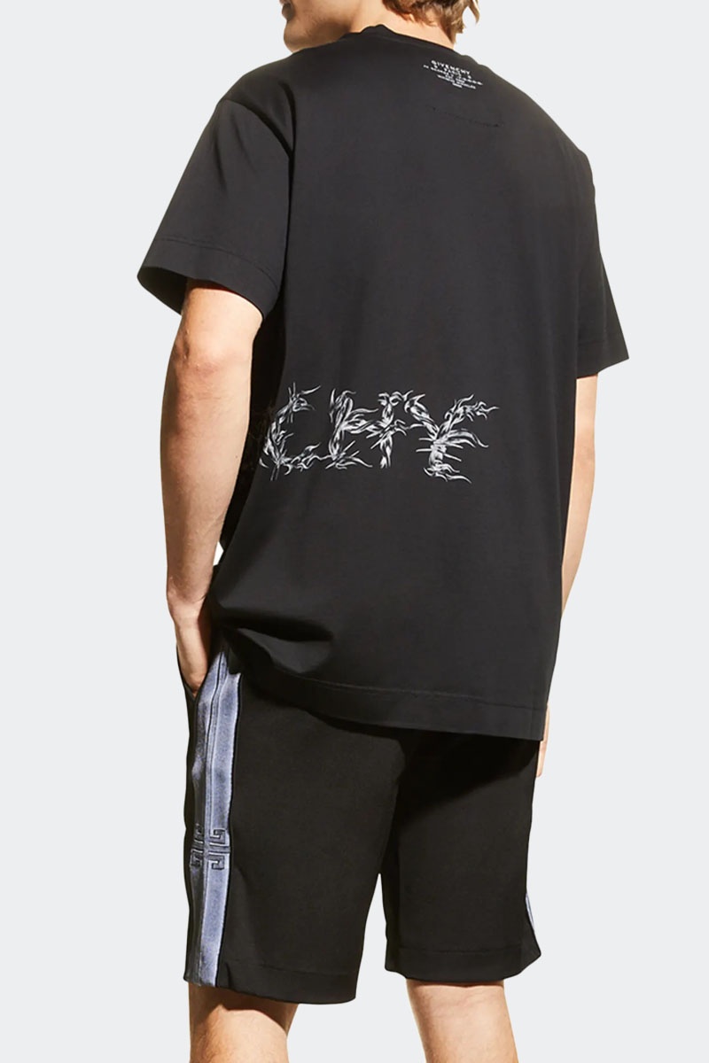 Givenchy Мужская футболка Barbed Wire - Black