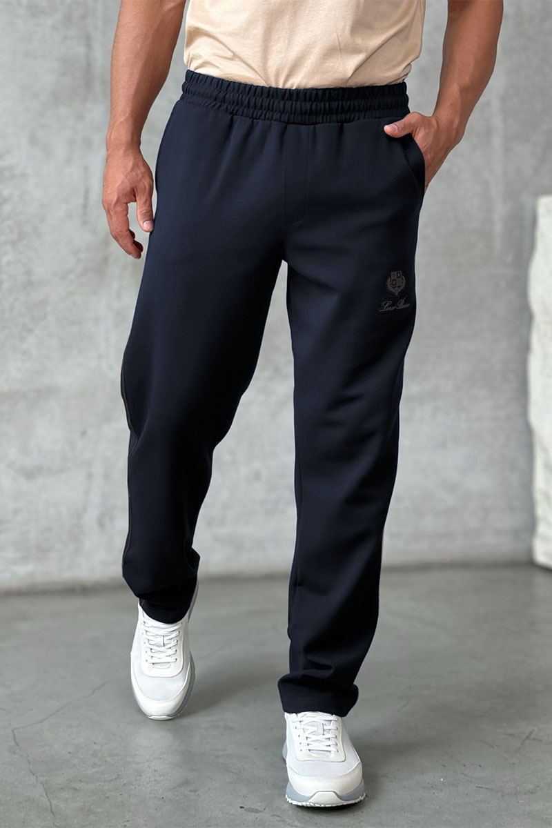 Loro Piana Спортивные штаны тёмно-синего цвета 