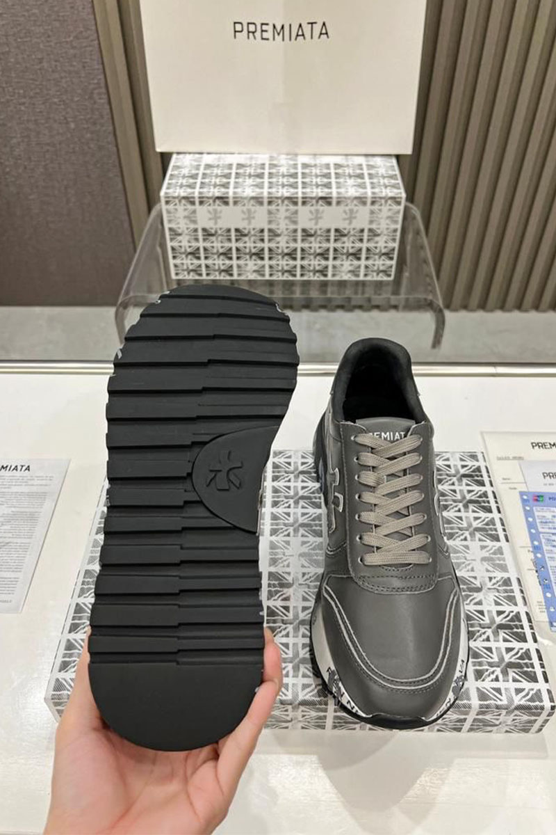Premiata Кожаные кроссовки Mick - Grey