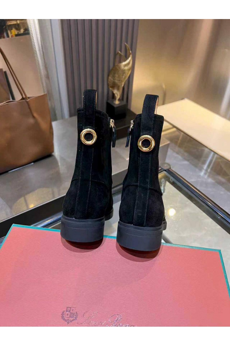 Loro Piana Женские замшевые сапоги 