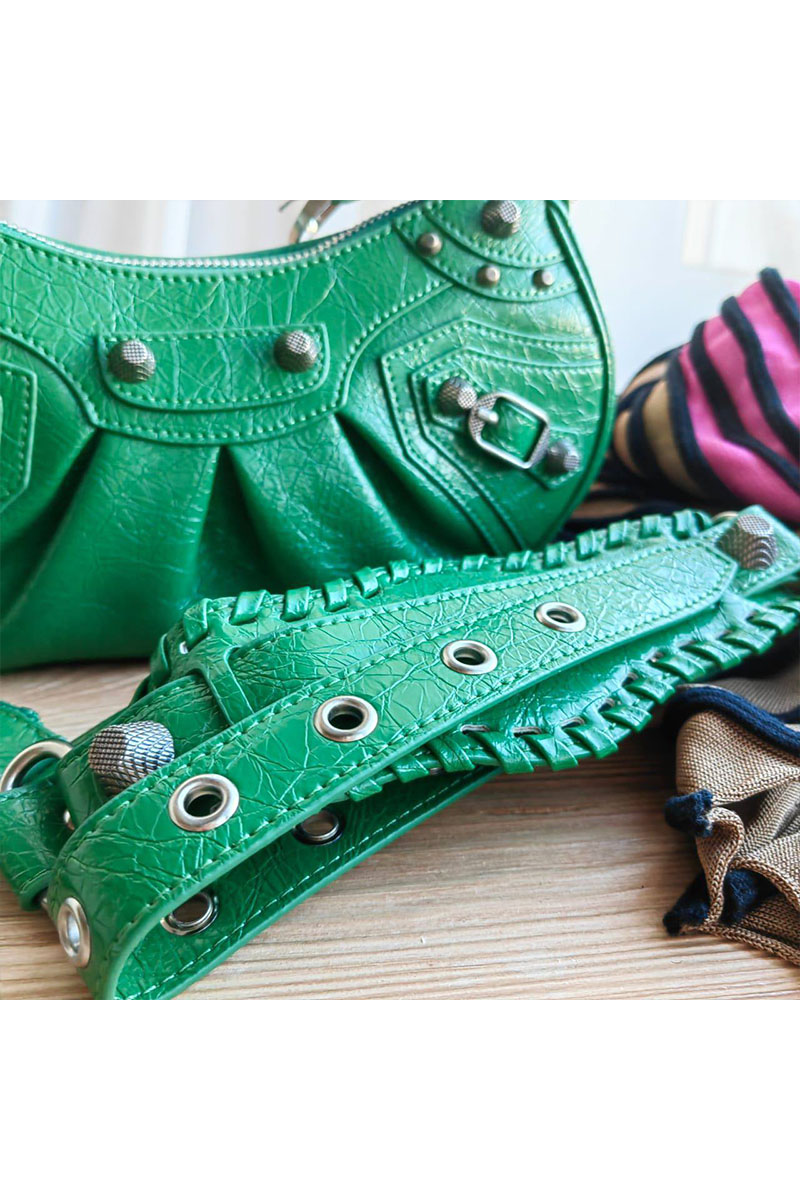 Balenciaga Кожаная сумка Le Cagole Xs - Green 24x15 см