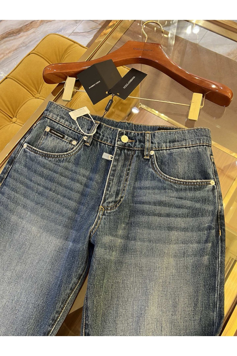 Dоlсе & Gаbbаnа Мужские синие джинсы classic fit Premium