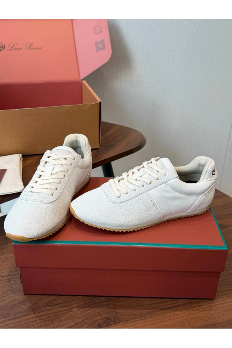 Loro Piana Женские замшевые кроссовки Fast Walk premium