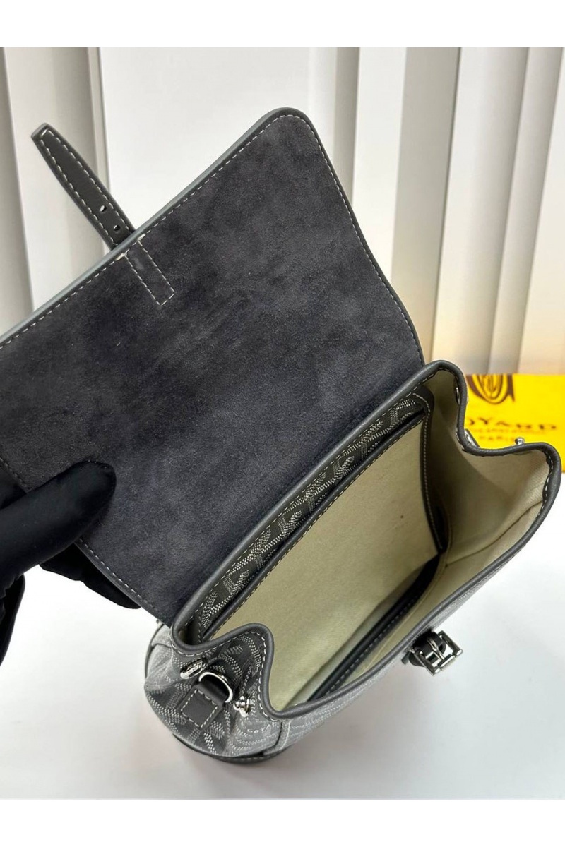 Designer Clothing Женский рюкзак Goyard Alpin Mini Premium 23x19x9.5 см - Grey