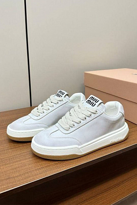 Женские кожаные кроссовки Premium - White