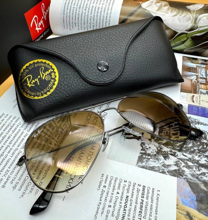 Ray Ban Солнцезащитные очки Aviator Large Metal
