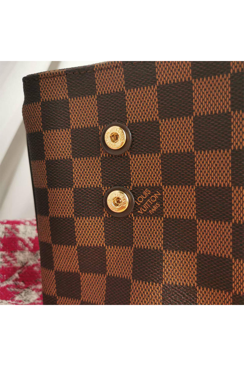 Lоuis Vuittоn Женская кожаная сумка Neverfull Articles de Voyage 45x31 см (2 расцветки)