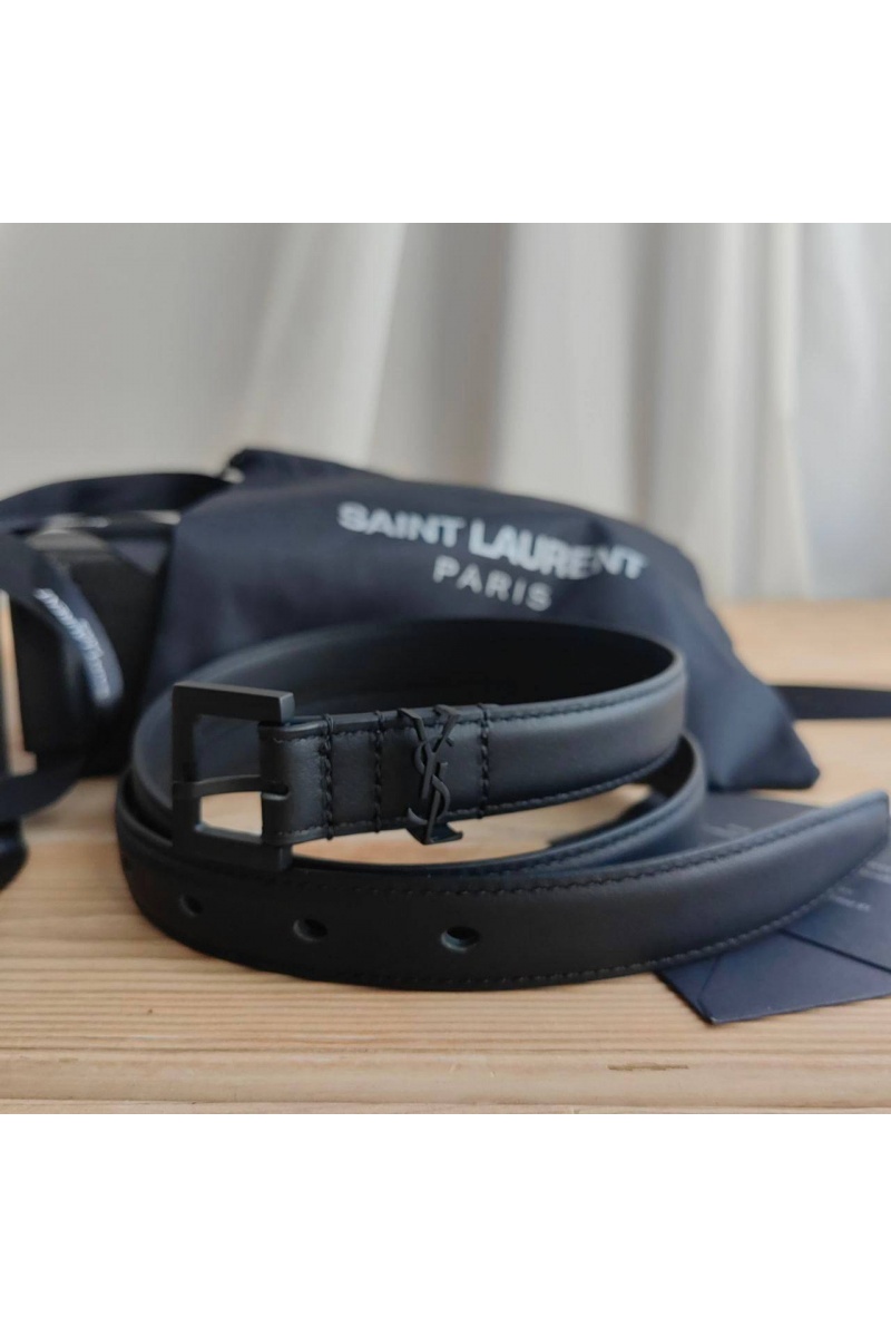 Yves Saint Laurent Кожаный ремень (ширина 2 см)