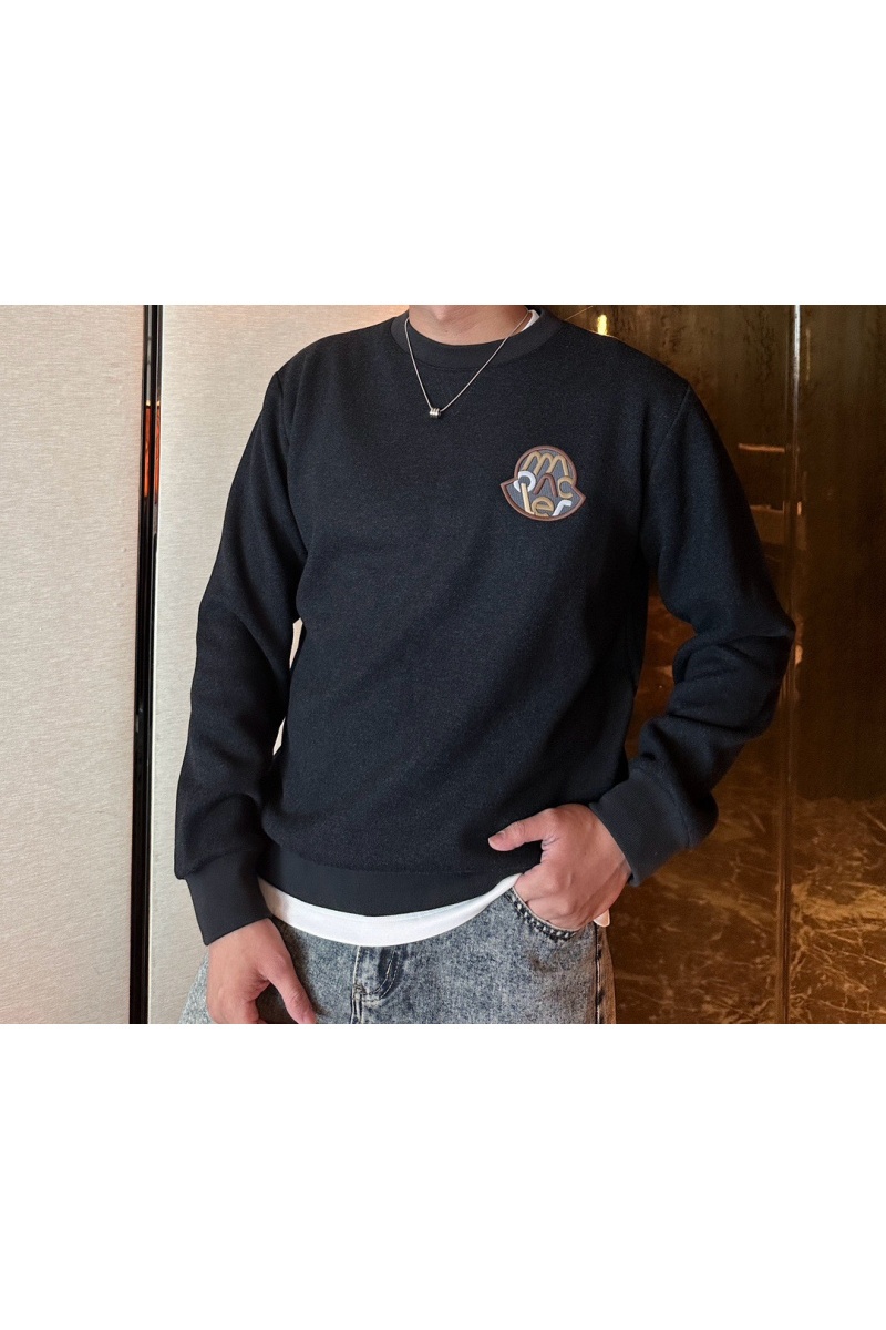 Moncler Мужской свитшот logo-patch - Grey