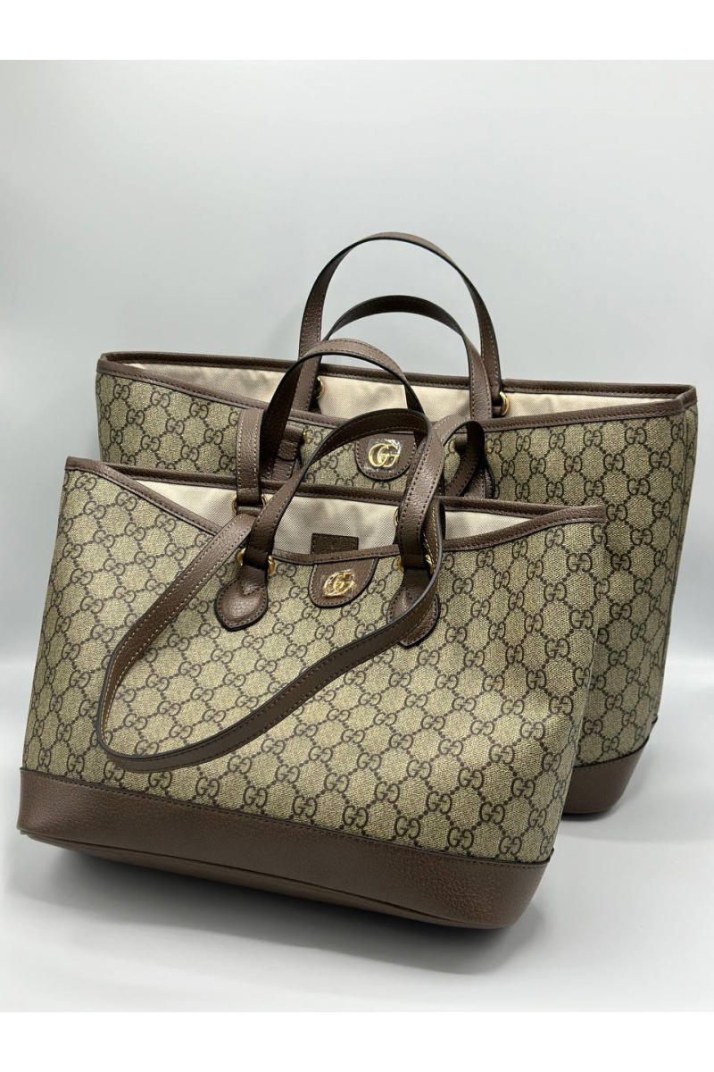 Gucci Женская кожаная сумка Ophidia GG 45x27x38 см