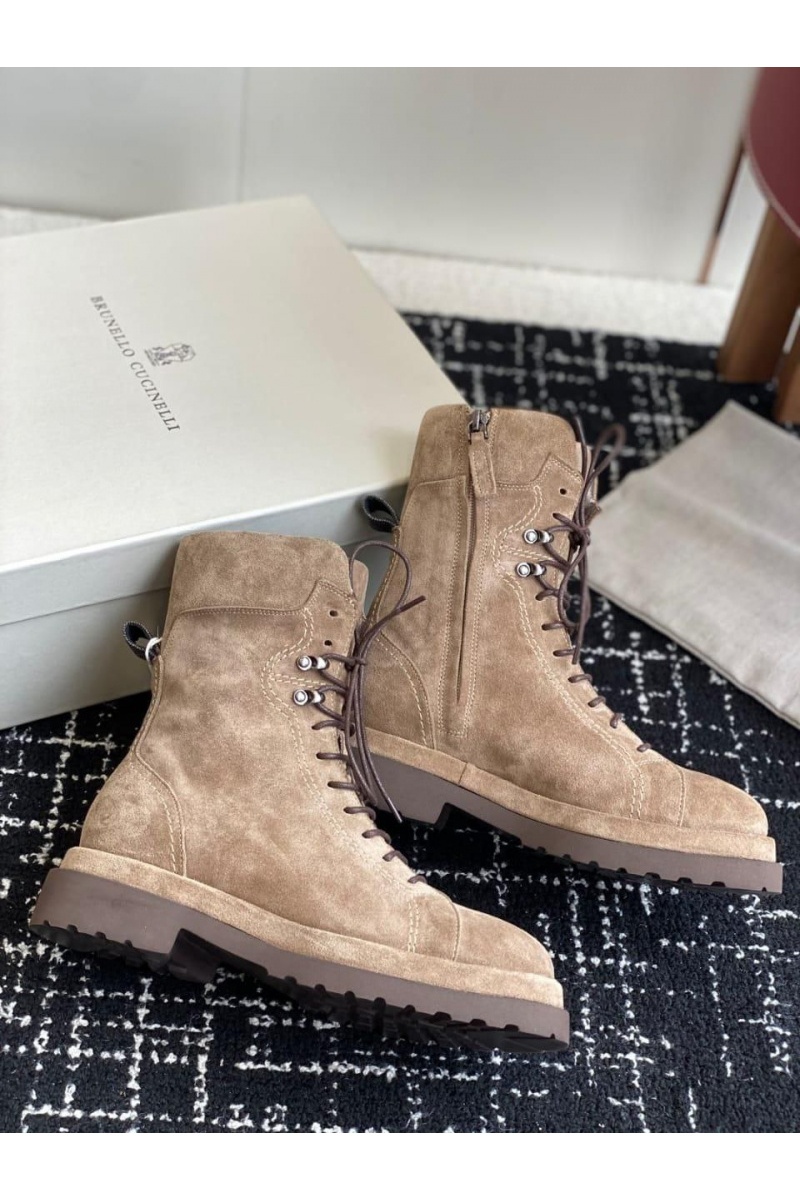 Designer Женские замшевые ботинки Premium - Brown