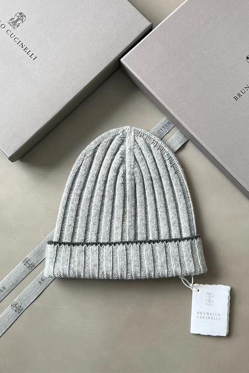 Designer Кашемировая шапка Premium - Grey