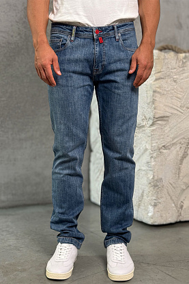 Мужские синие джинсы 