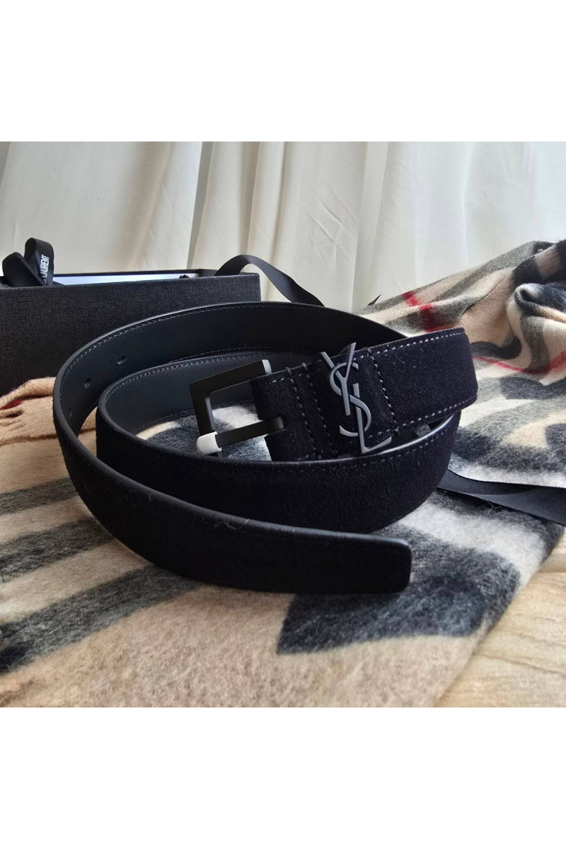 Yves Saint Laurent Замшевый ремень 