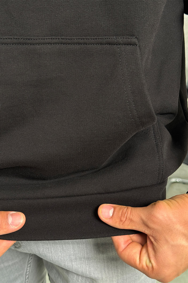 Balenciaga Чёрное худи Paris logo-embroidered 