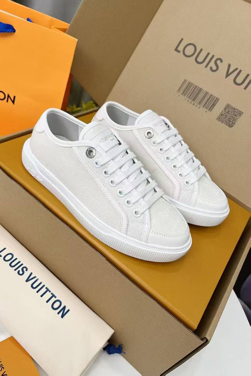 Lоuis Vuittоn Женские комбинированные кеды Premium - White