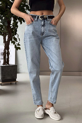 Женские синие джинсы premium