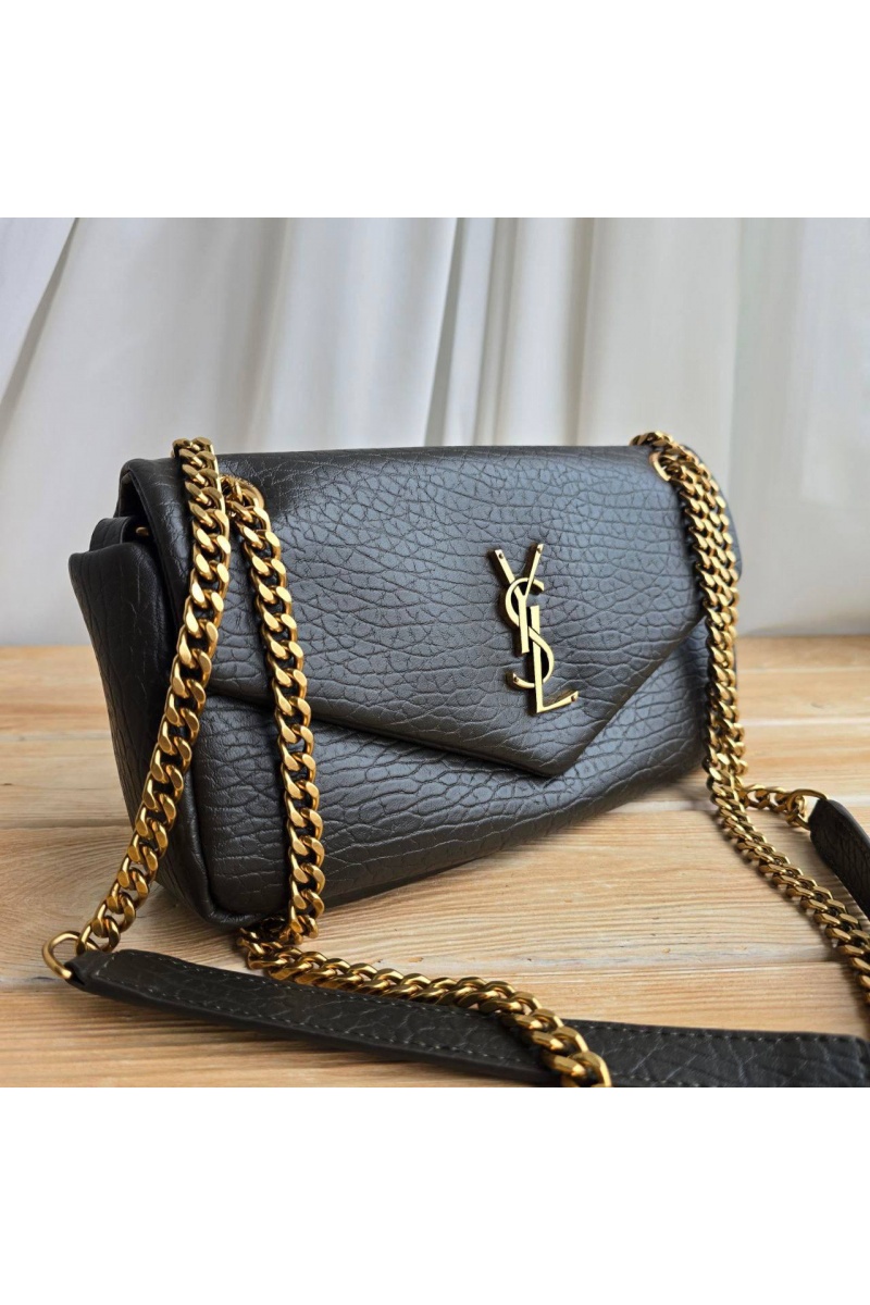 Yves Saint Laurent Кожаная сумка Calypso 27x13 см