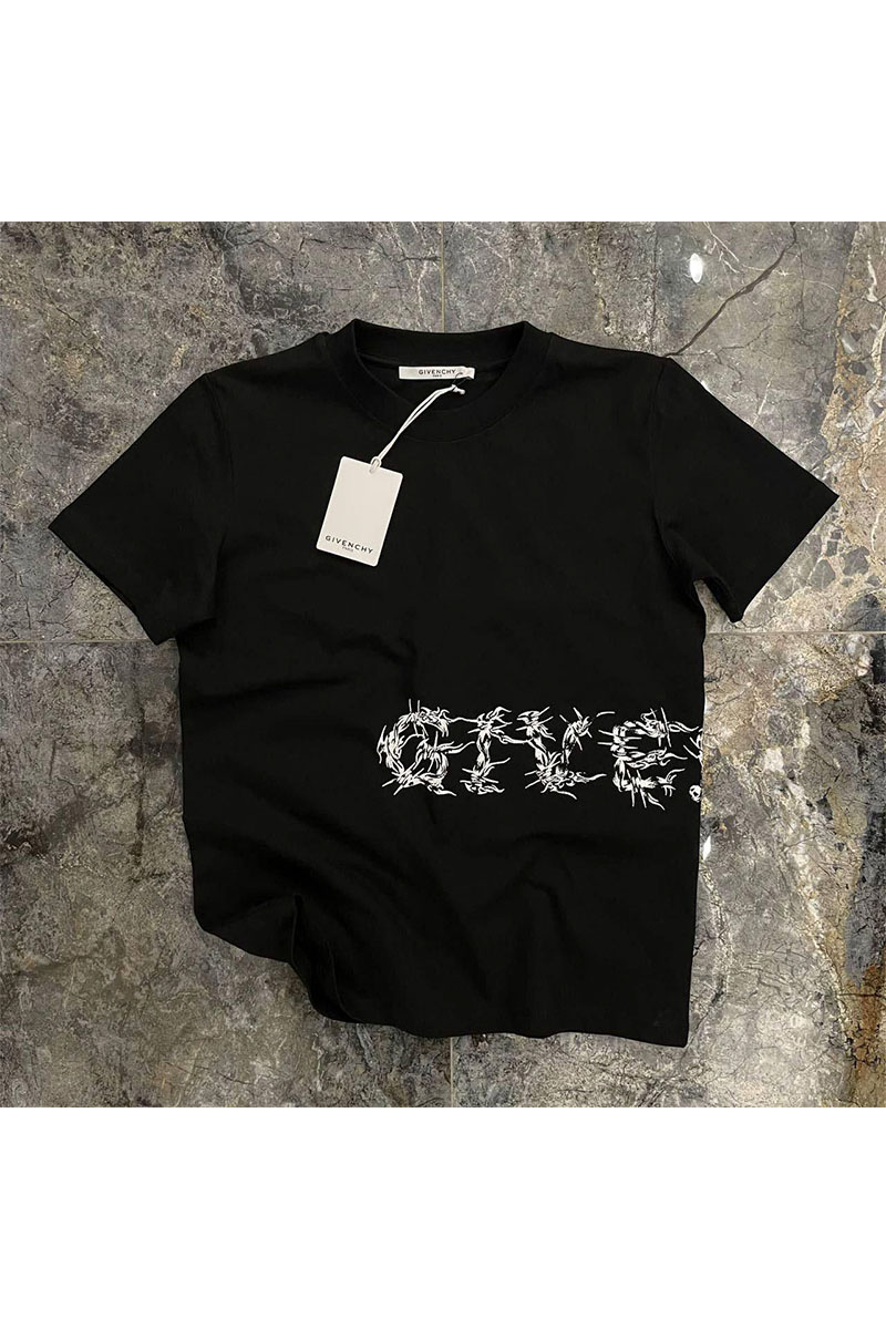 Givenchy Мужская футболка Barbed Wire - Black