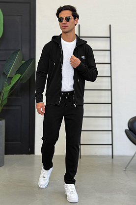 Спортивный костюм logo plaque - Black