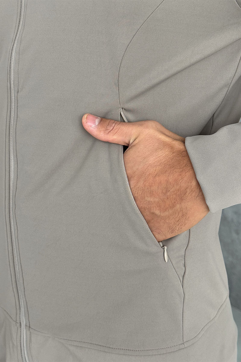 Hugо Воss Кофта на молнии бежевого цвета