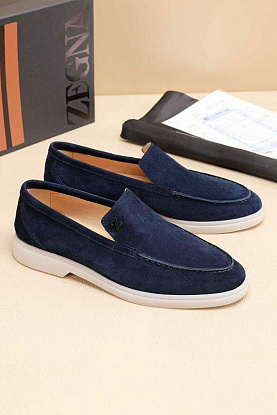 Мужские замшевые лоферы