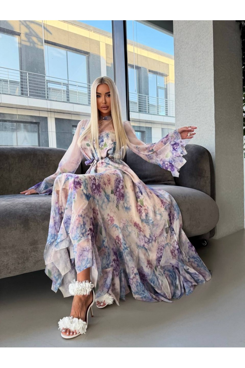 Zimmermann Женское платье с цветочным принтом premium