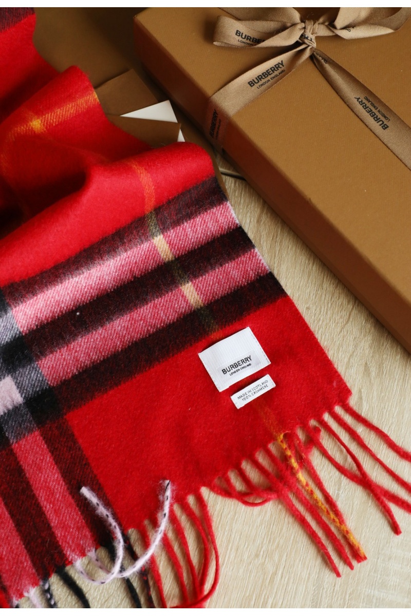 Burberry Шарф Check premium 168x30 см - Red
