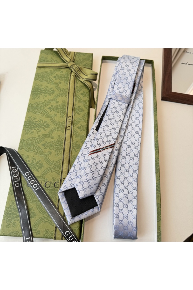 Gucci Галстук GG Monogram premium 146x7 см - Blue