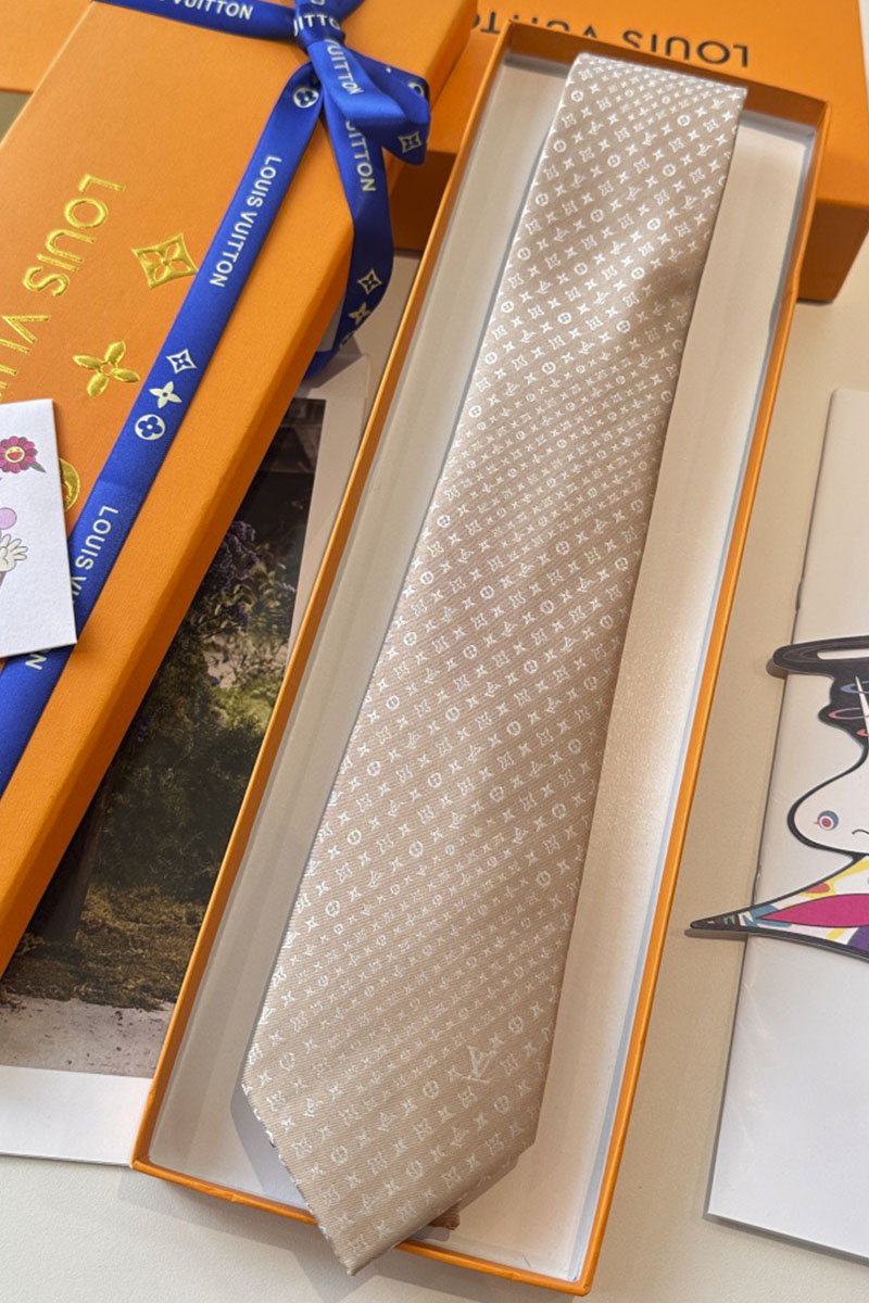 Lоuis Vuittоn Галстук Monogram premium - Beige