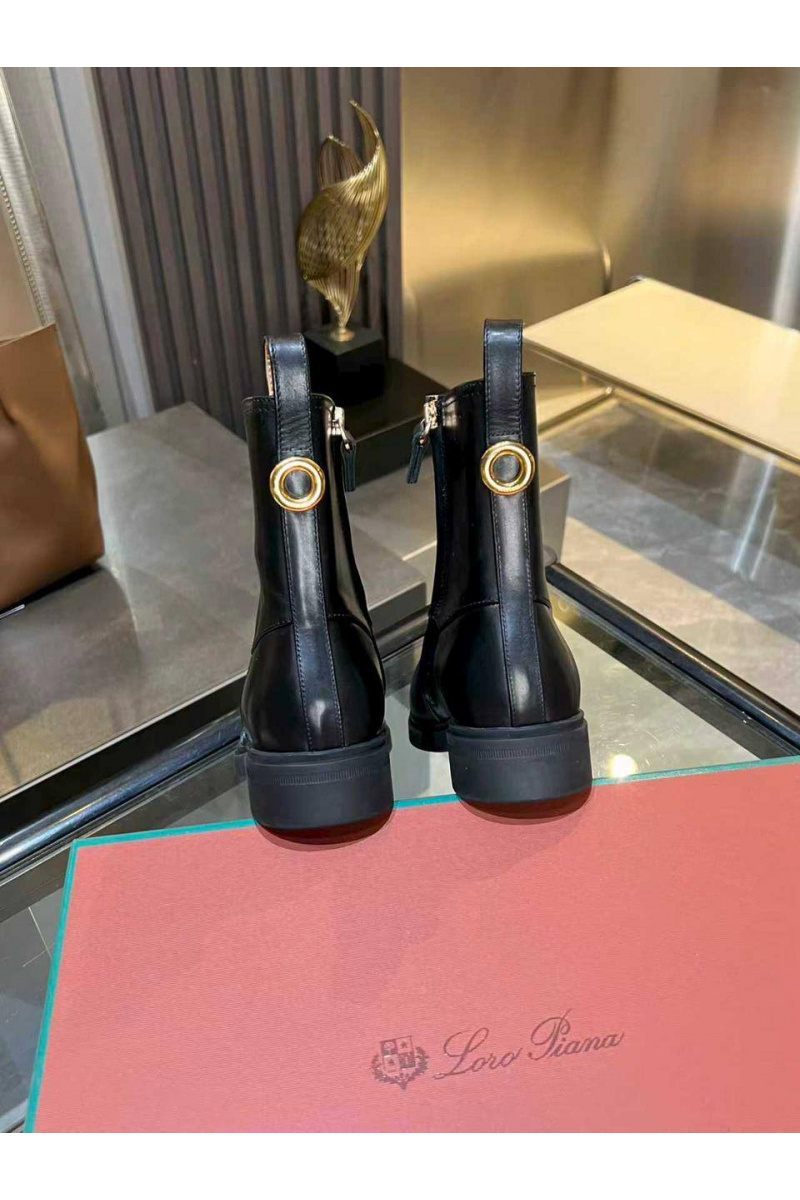 Loro Piana Женские кожаные сапоги premium - Black