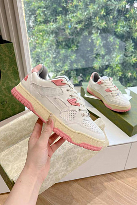 Женские кроссовки Premium - White / Pink