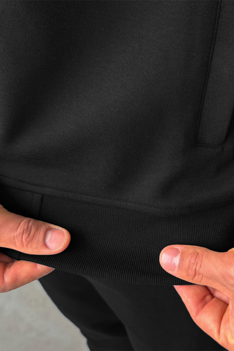 Emporio Armani EA7 Кофта на молнии logo-embroidered - Black