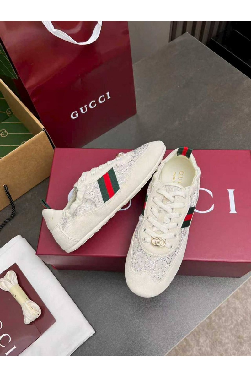 Gucci Женские кроссовки GG Shift premium