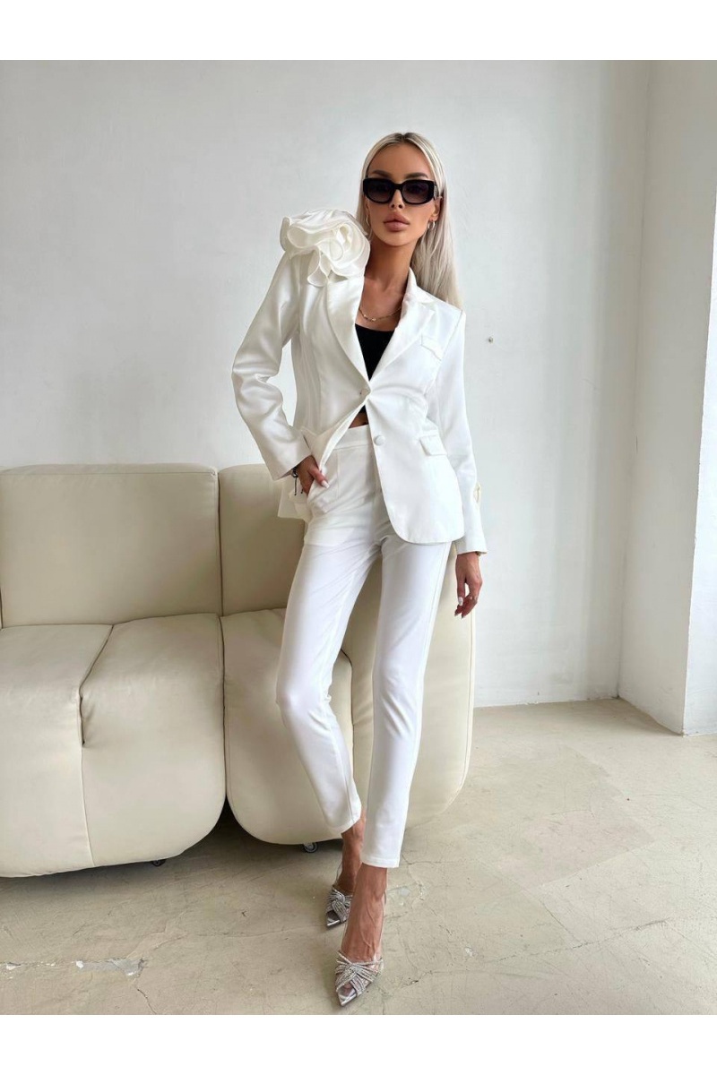 Balmain Белые женские брюки 