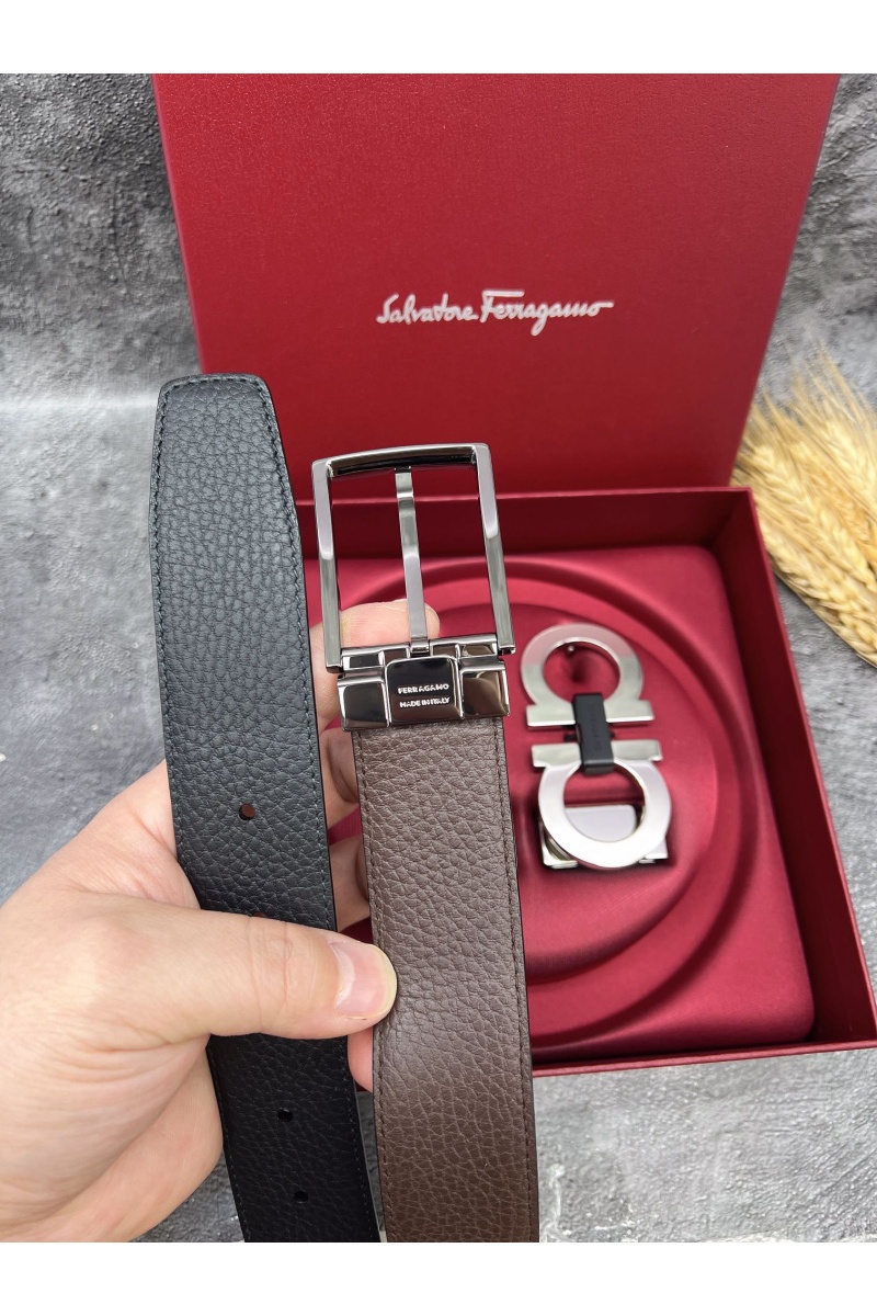 Salvatore Ferragamo Кожаный ремень premium