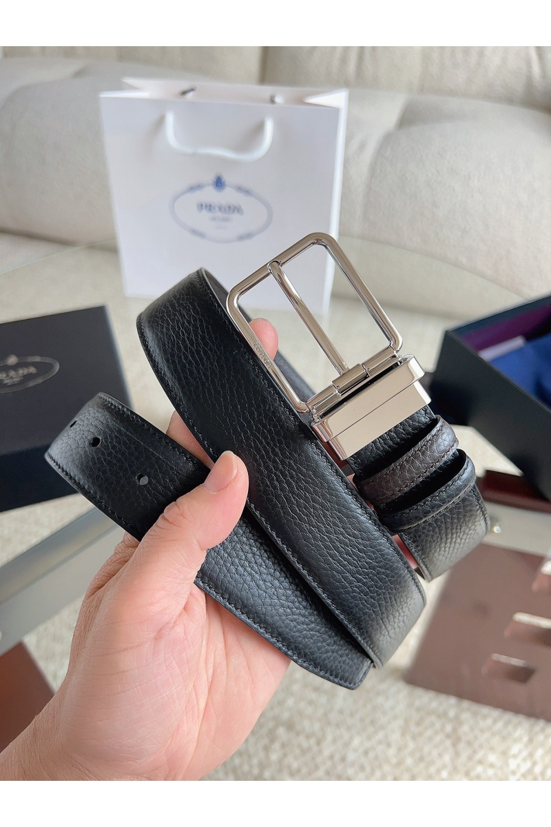 Prada Двусторонний кожаный ремень premium