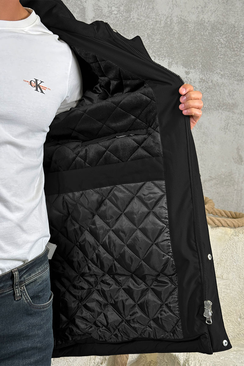 Loro Piana Парка чёрного цвета logo-patch 