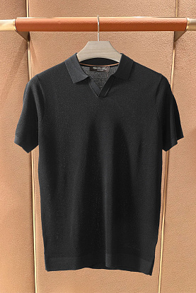 Мужское поло premium - Black