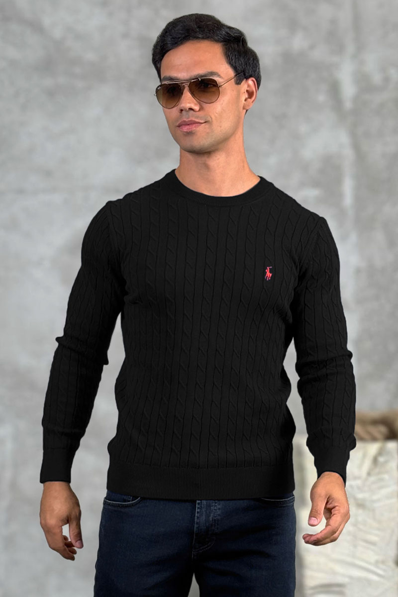 Polo Ralph Lauren Мужской джемпер cable-knit - Black