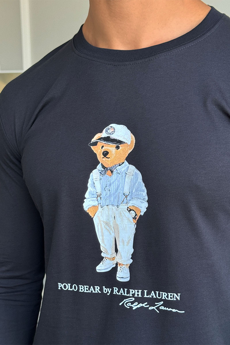 Polo Ralph Lauren Мужской лонгслив "Bear" - Navy