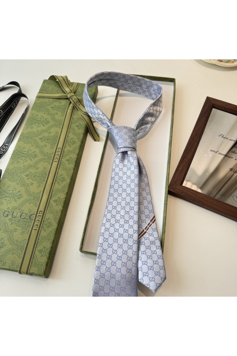 Gucci Галстук GG Monogram premium 146x7 см - Blue