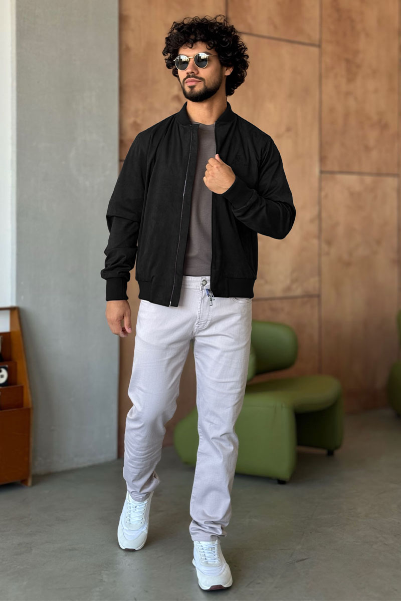 Loro Piana Мужской чёрный бомбер