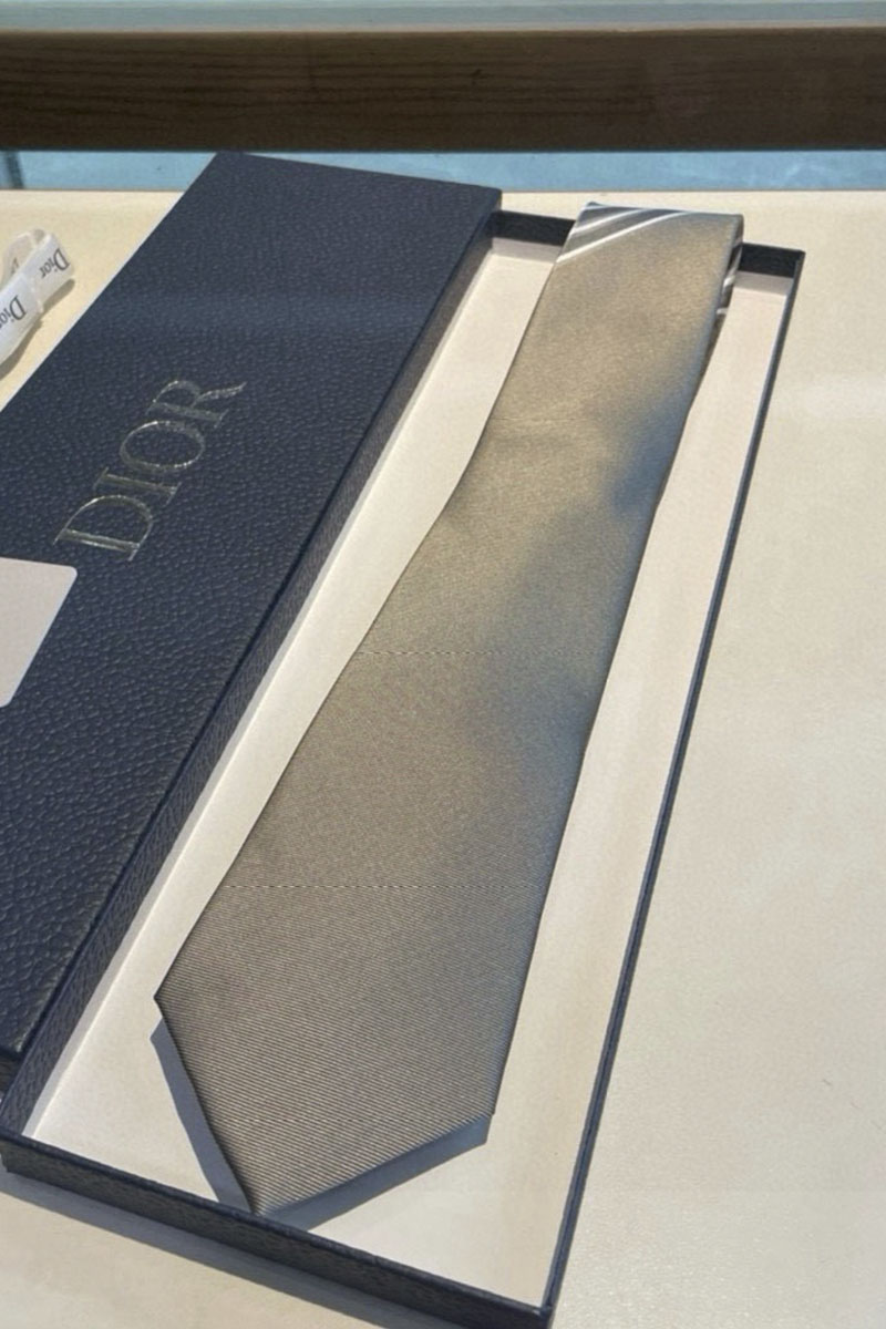 Dior Галстук Oblique premium - Grey