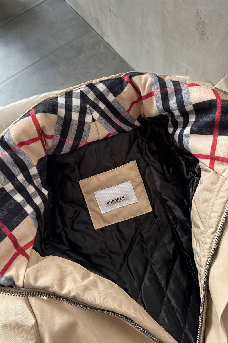 Burberry Мужское пальто бежевого цвета