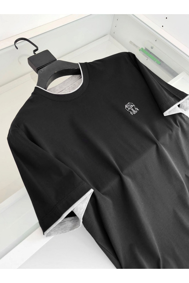 Designer Мужская чёрная футболка Premium
